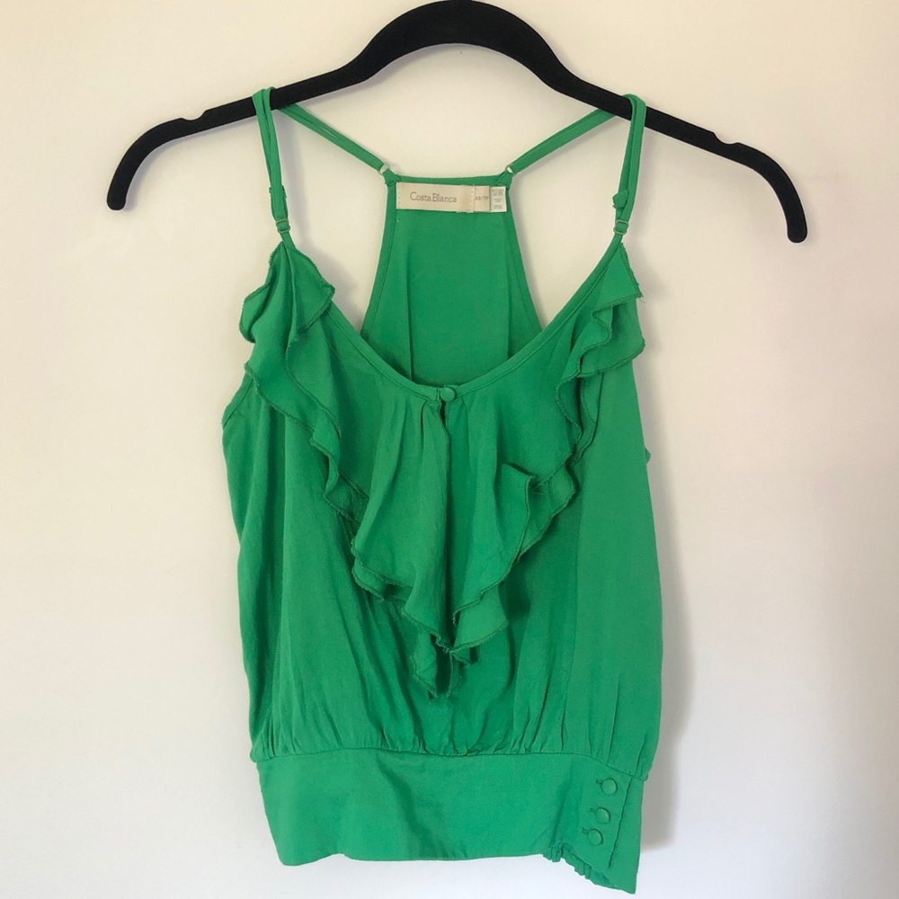 Costa Blanca Ruffled Top